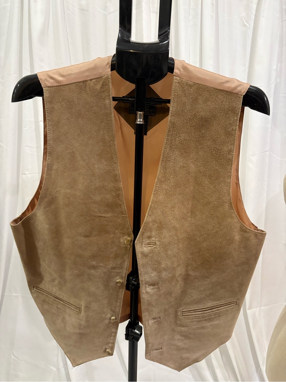 Great Northwest Clothing Company Tan Suede Men's Vest